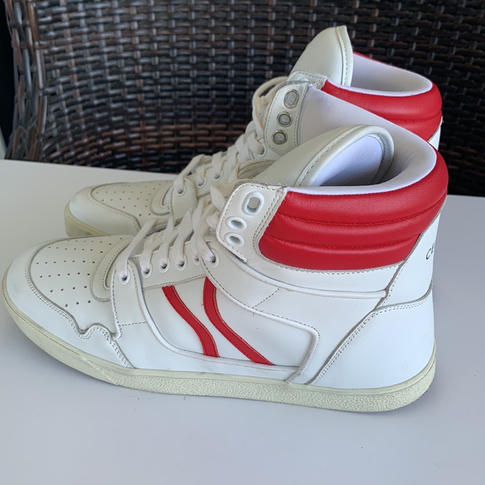 Celine Paris White Mid Leather MU 1119 Sneaker - Picture 8 of 16